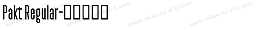 Pakt Regular字体转换